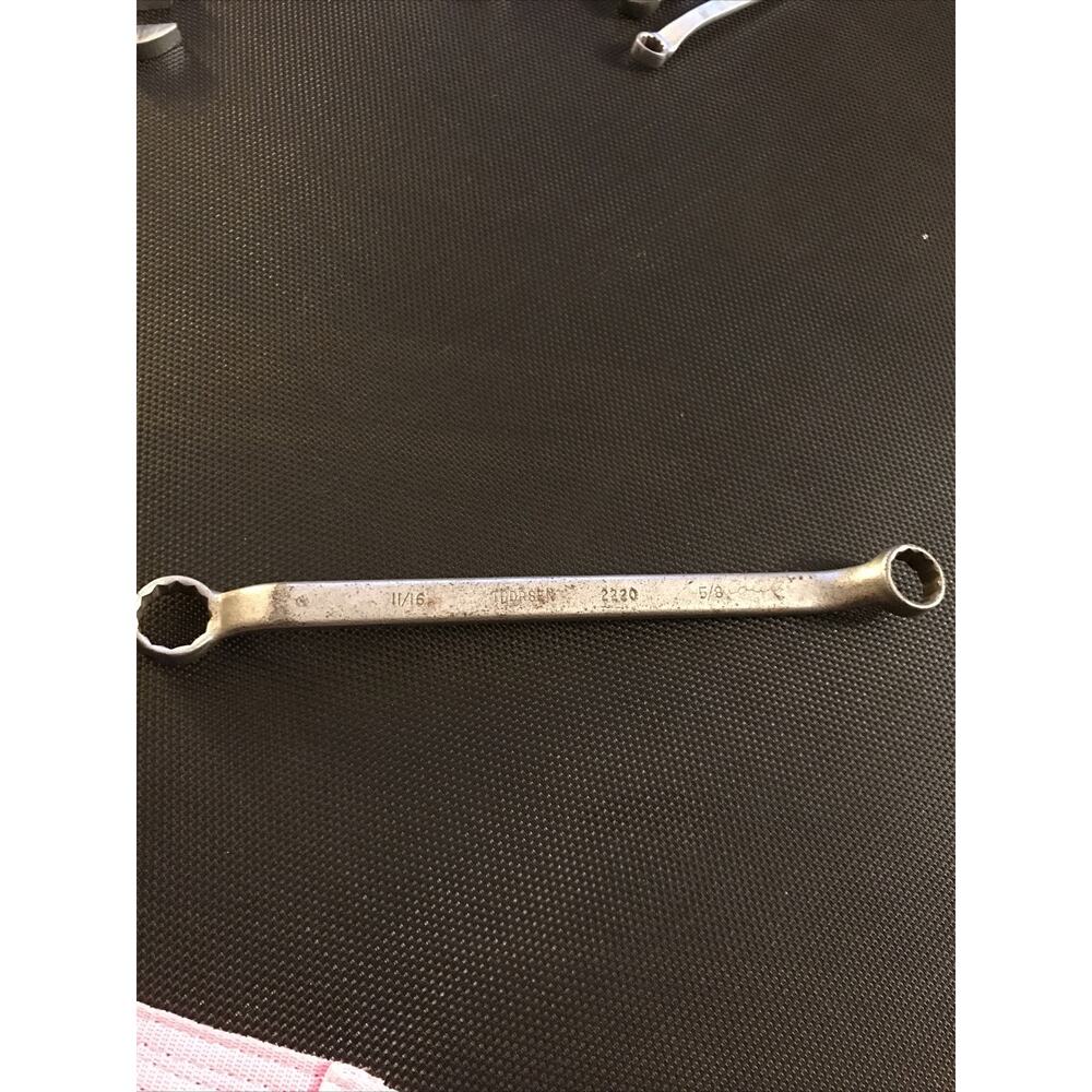 Thorsen 2220 5/8" x 11/16" Offset Double Box End Wrench Vintage Made in USA Read